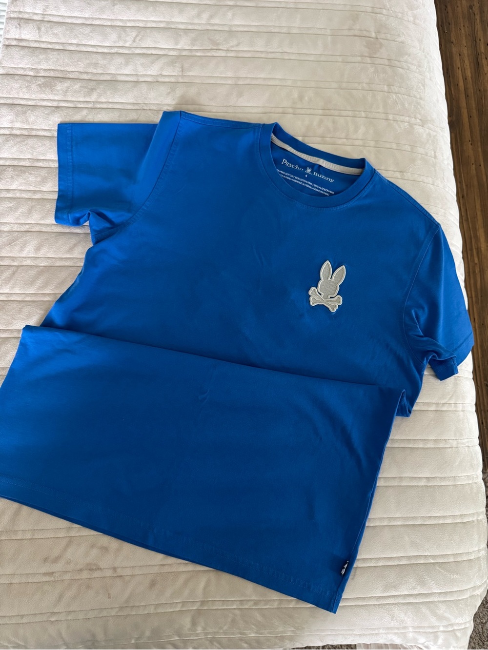 Psycho Bunny Men's Royal Blue Short Sleeve Logo Tee